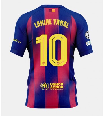 Barcelona Lamine Yamal #10 Hjemmebanetrøje 2025-26 Kortærmet